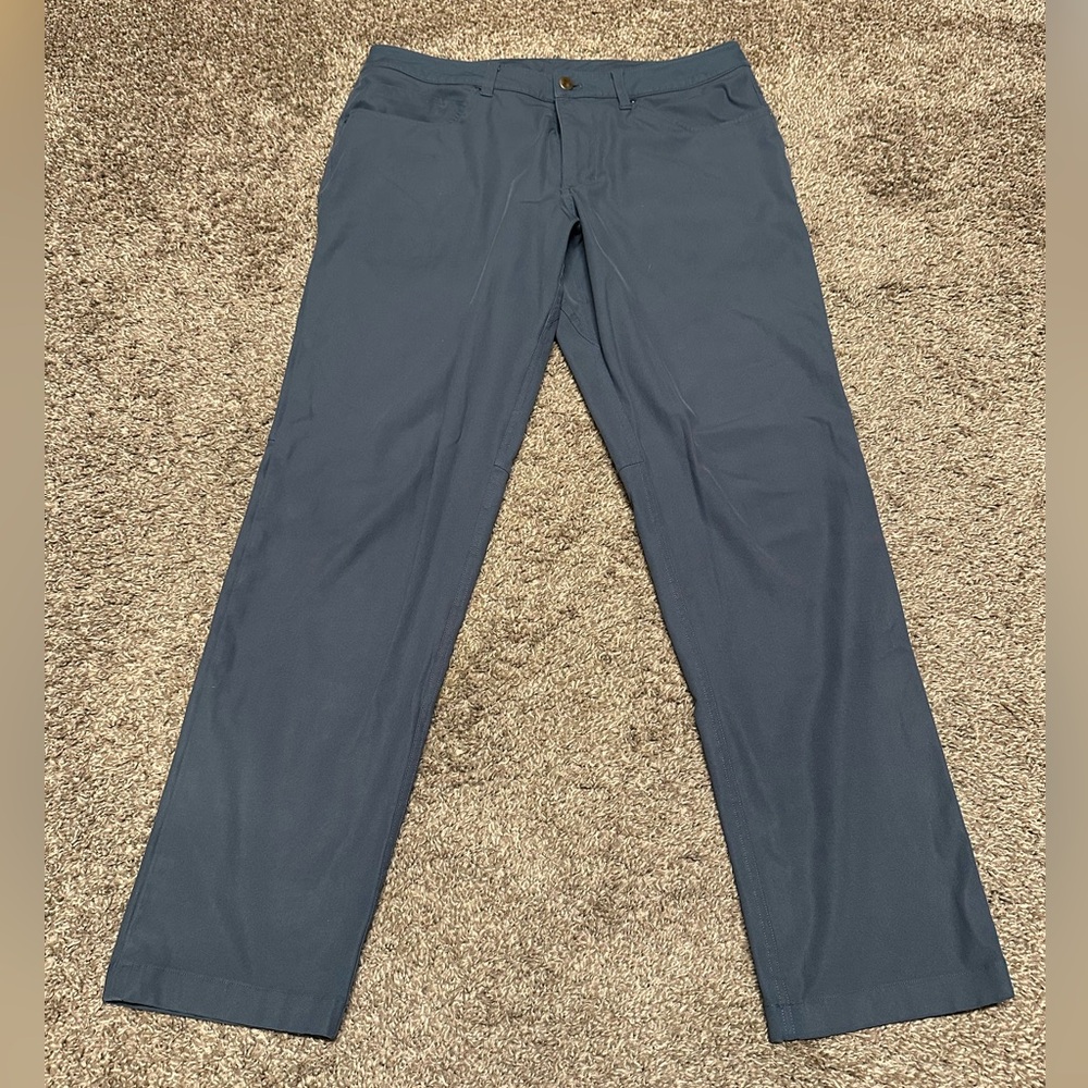 Lululemon ABC Classic-Fit 5 Pocket Pant *Warpstreme Iron Blue Size 34”x32”